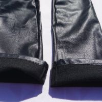 Дълги Черни Ръкавици От Изкуствена Кожа Размер S, снимка 14 - Ръкавици - 45483178