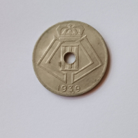 Белгия 10 сантима 1939 , Белгийска монета, снимка 2 - Нумизматика и бонистика - 45026183