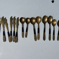 Вилици лъжици нож бронз, снимка 1 - Антикварни и старинни предмети - 45573067