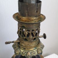 Комплект френски старинни месингови лампи 19ти век, снимка 6 - Антикварни и старинни предмети - 45254757
