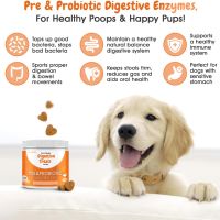 Пре, про и постбиотици за кучета за храносмилане, имунитет, 120 дъвчащи дъвки, патешки вкус, снимка 6 - За кучета - 45749818