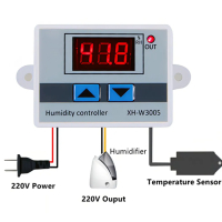 Влагорегулатор XH-W3005 220V, контролер за влажност, снимка 2 - Друга електроника - 44949894