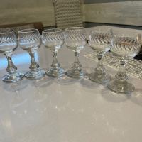 Кристални чаши за ракия, снимка 1 - Чаши - 44940331