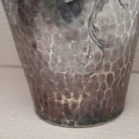 Посребрена кована ваза, снимка 6 - Антикварни и старинни предмети - 45861271