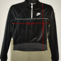 Nike дамски кроп топ велурен XS, снимка 6 - Корсети, бюстиета, топове - 45047104