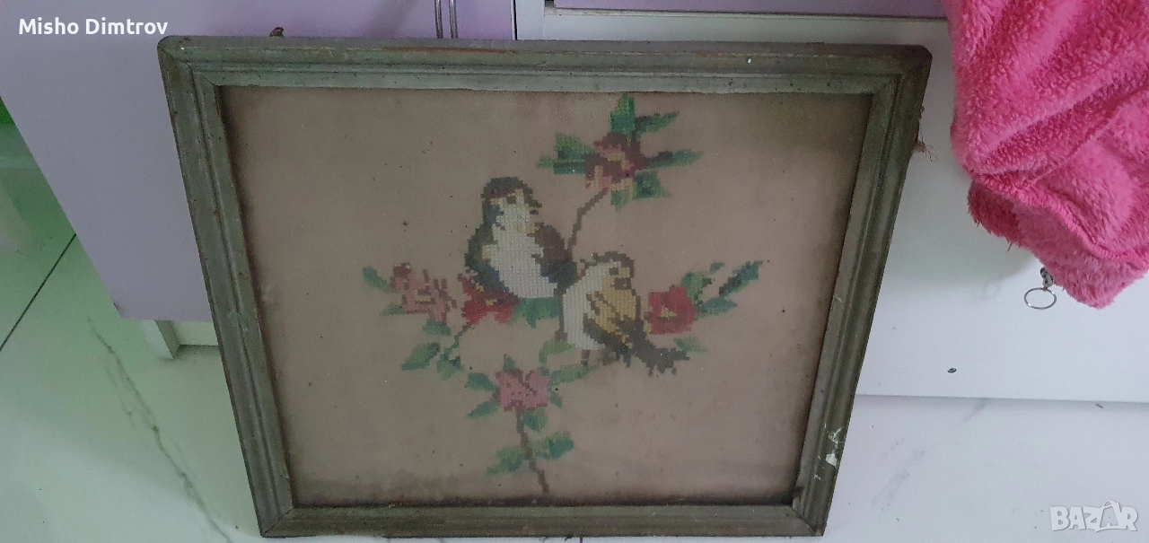 ръчно изработена картина антика, снимка 1