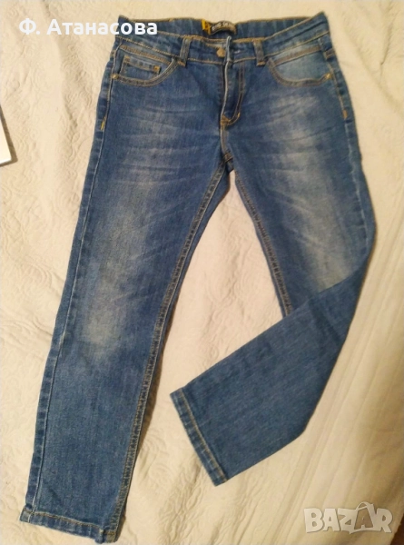 Страхотни детски дънки, размер 128-134, 8-9г., перфектни, снимка 1