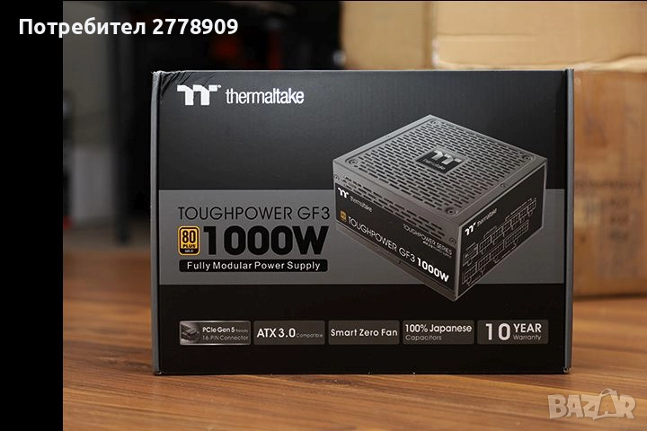 Неразопаковано Модулно захранване Thermaltake Toughpower GF3 1000W ATX3, снимка 1