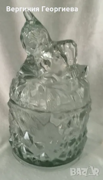 Масивна ретро захарница, бонбониера джудже , снимка 1