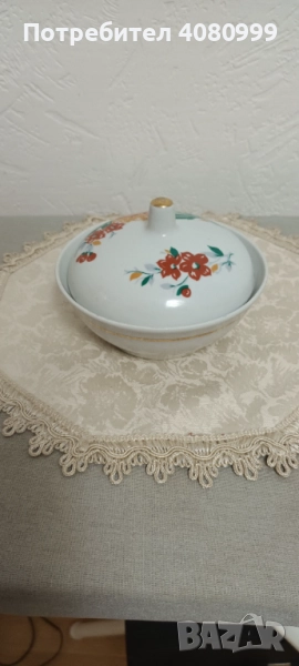 Руска порцеланова захарничка, снимка 1