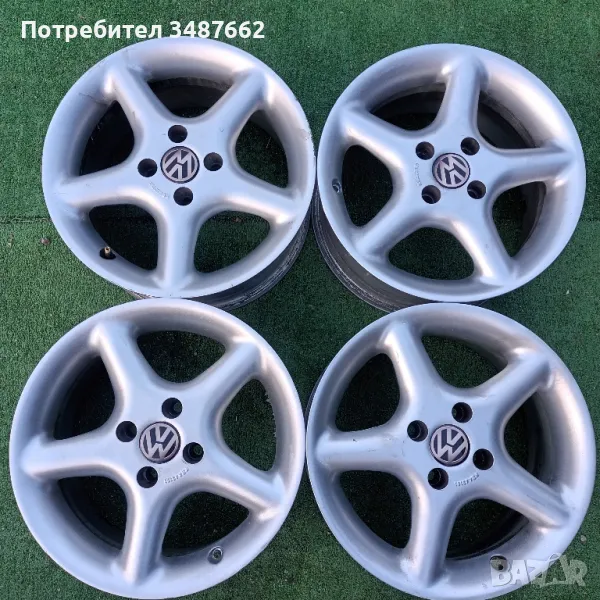 15цола за VW AUDI Skoda 4×100  7J ×15 цола ет40 ц.57.1мм , снимка 1