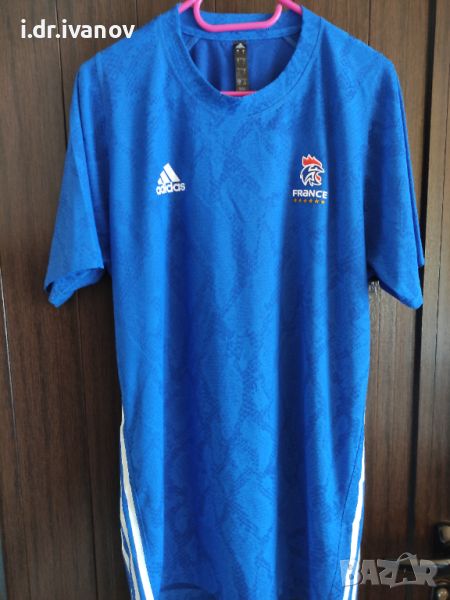 Adidas синя спортна оригинална тениска, снимка 1