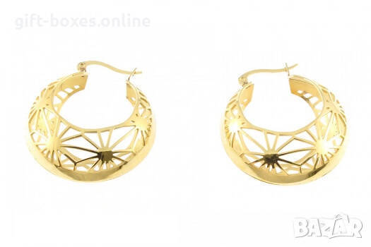 Масивни обеци от стомана, снимка 1