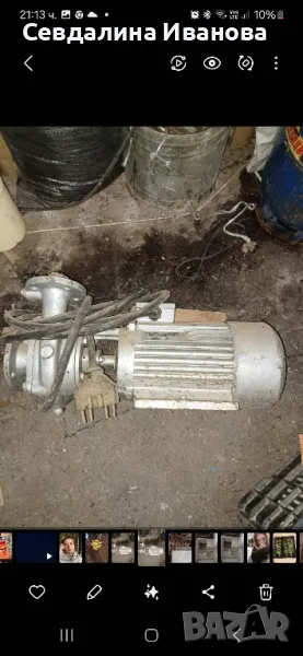 водна помпа с трифазен електромотор, снимка 1