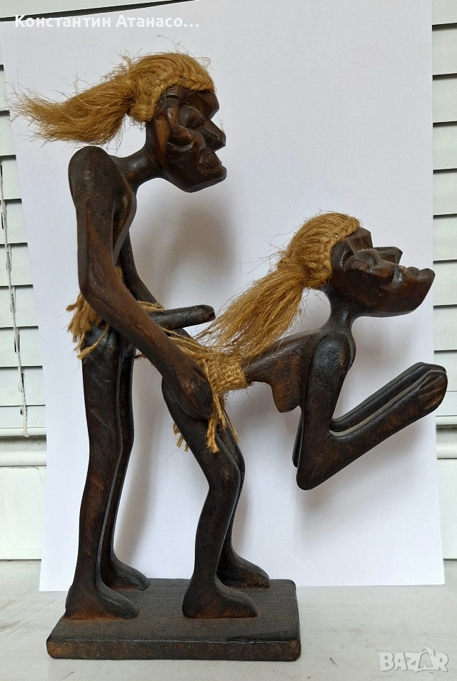 Африканска дървена фигура , снимка 1