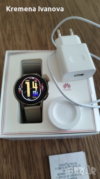 Смарт часовник HUAWEI WATCH GT3 LEATHER 42 MM, GPS, ПУЛСОМЕР, SPO2, снимка 1
