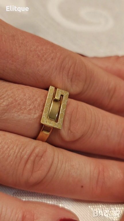 Уникален пръстен от медицинска стомана gucci, снимка 1