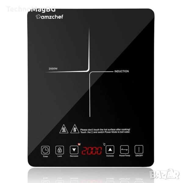 Индукционен котлкон AMZCHEF CB16-BK, 2000W, снимка 1