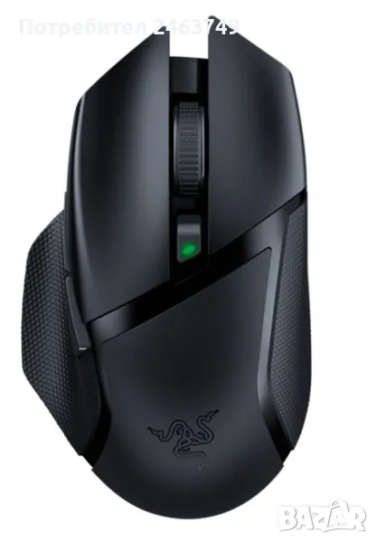 Гейминг мишка Razer - Basilisk X HyperSpeed, оптична, безжична, черна, снимка 1