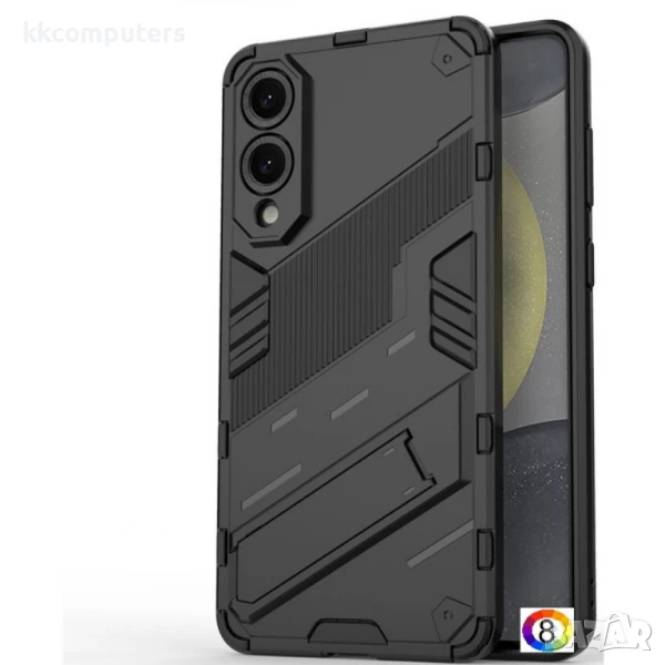 Samsung Galaxy S25 Edge Punk Armor/ Kickstand PC+TPU Удароустойчив Калъф и Протектор, снимка 1