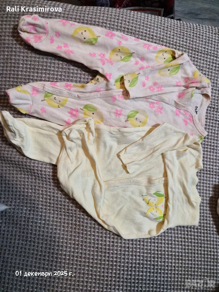 чисто нови ромпери и бодита 62-68, снимка 1