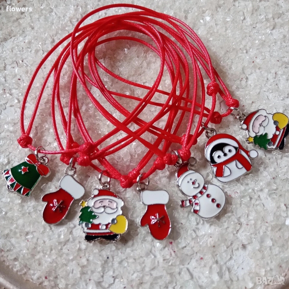 Ръчна изработка Коледни гривни за подаръци , снимка 1