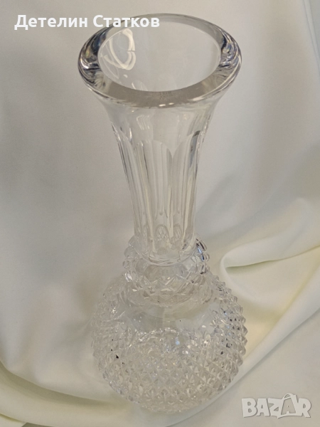 Кристална масивна ваза, снимка 1