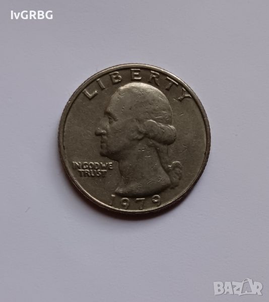 1/4 долар САЩ 1979 25 цента Америка 1979 Американска монета , снимка 1