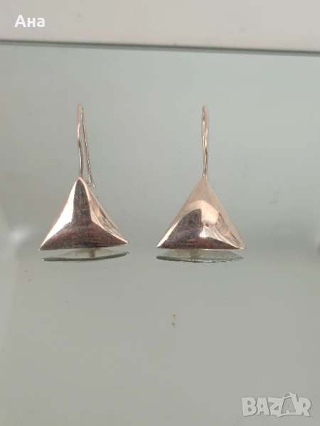 Красиви сребърни обеци , снимка 1
