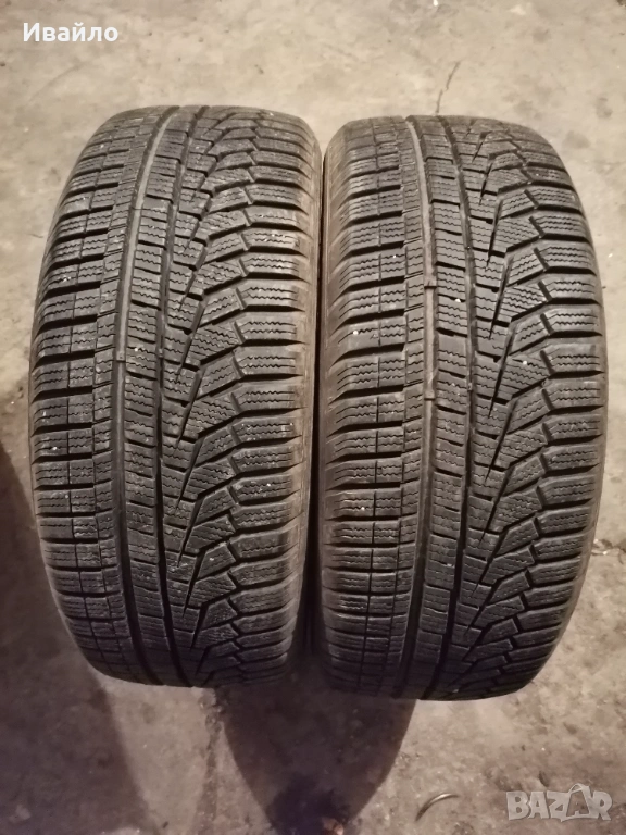 Продавам 2 броя зимни гуми 205.55.16 на 1 сезон дот 2019 Hankook , снимка 1