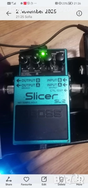 китарен педал Boss Slicer SL2 ефект педал, снимка 1