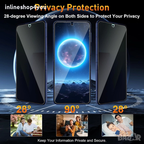 Матов Privacy Хидрогел Протектор за Дисплей за Samsung Galaxy Z Flip7, снимка 1