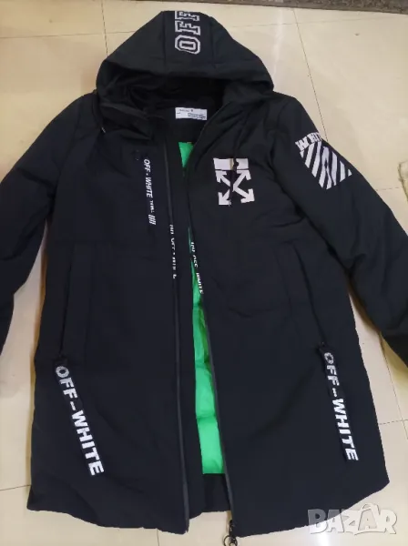 OFF - WHITE зимно дълго яке XL -2Xl original  , снимка 1