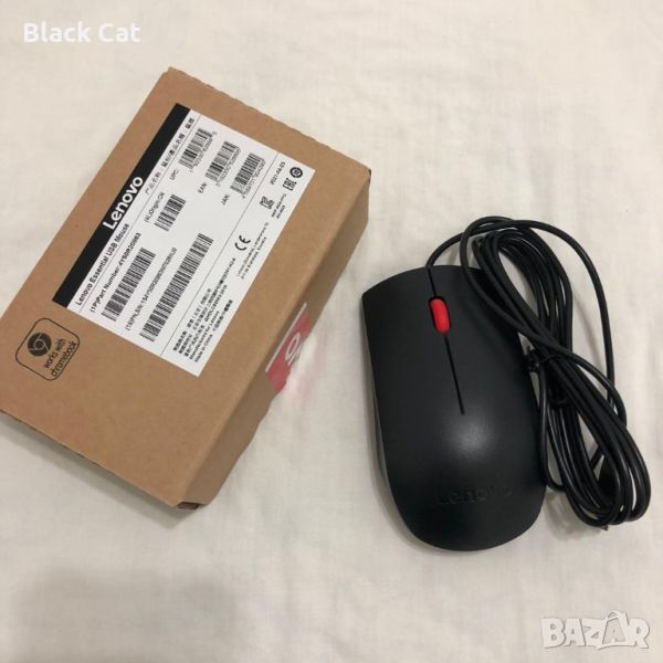 Нова оригинална оптична мишка "Lenovo Essential USB Mouse" / "Леново", лаптоп, компютър, таблет, снимка 1