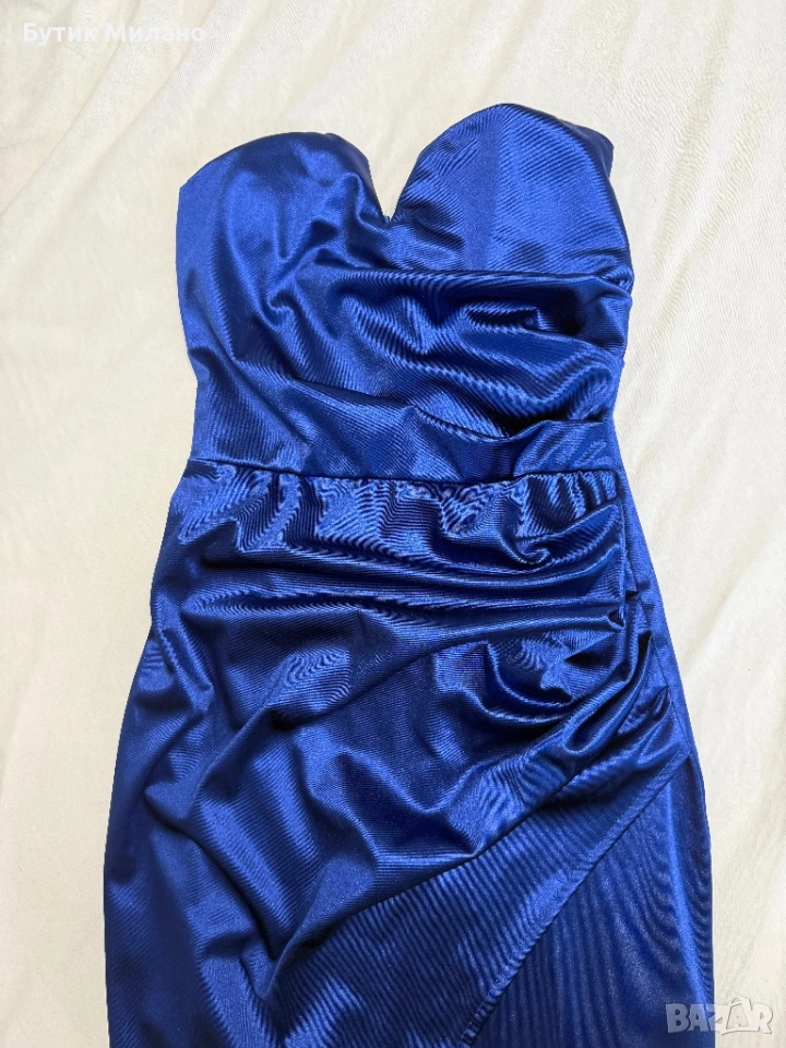 Сатенена официална рокля, снимка 1