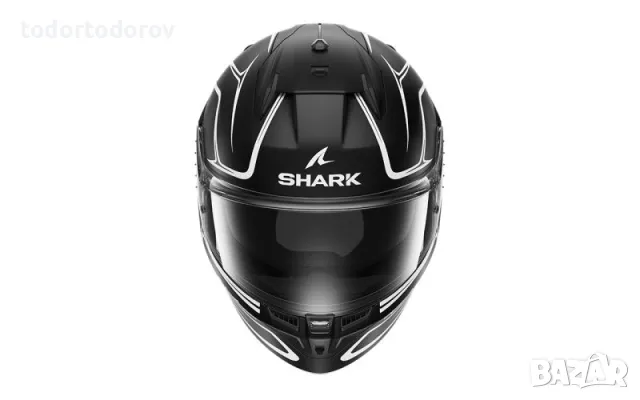 Mото Каска SHARK D-SKWAL 3 DRONE black/white,очила,плака,подбрадник, снимка 2 - Аксесоари и консумативи - 49159857