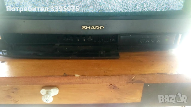 Цветен ретро телевизор Sharp 21” (51 см) - отлично състояние, снимка 2 - Телевизори - 54292877