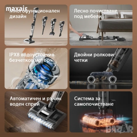 Вертикална прахосмукачка за сухо и мокро почистване JIMMY PW11 Pro*Безплатна доставка, снимка 8 - Прахосмукачки - 53925506