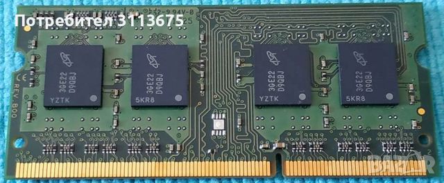 Памет за Лаптоп 4GB DDR3L PC3-12800 1600MHZ CL11 1.35V, снимка 2 - Части за лаптопи - 46789521