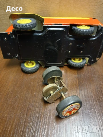 Стара тенекиена играчка мотокар Чехословакия., снимка 7 - Колекции - 50785164