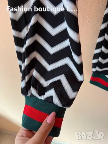 GUCCI летен панталон с джобове и ластик в талията 💚❤️💚, снимка 2 - Панталони - 46935198