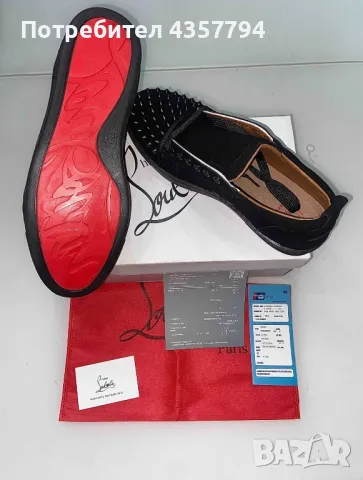 Christian louboutin red bottoms low мъжки обувки 42 номер, снимка 1 - Официални обувки - 49044846