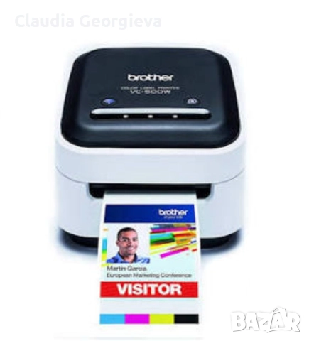 Етикетен принтер Brother VC-500W цветен, снимка 3 - Принтери, копири, скенери - 52235241