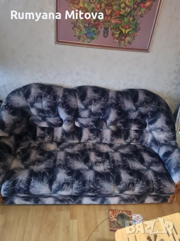 Продавам комплект диван и две кресла, снимка 3 - Дивани и мека мебел - 52578409