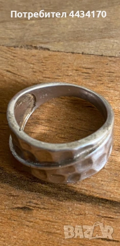 Спешно! Сребърен пръстен (проба 925) – С оригинална касова бележка, снимка 4 - Пръстени - 53341115