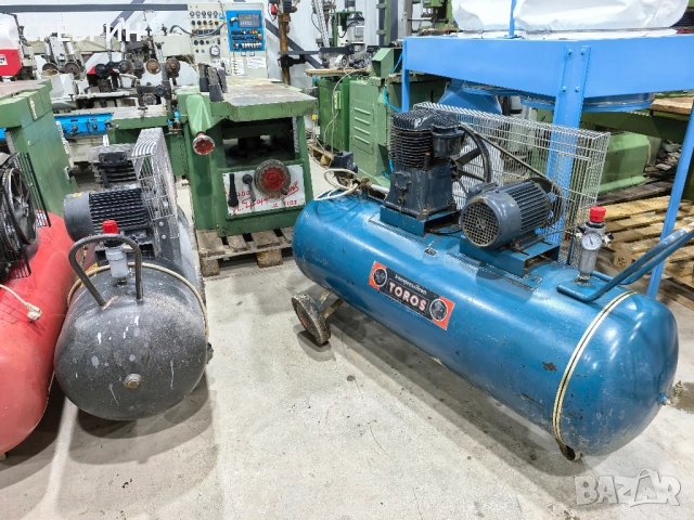 Компресор 200 лт 2,2 кв 375 лт в минута. , снимка 9 - Други машини и части - 52645783