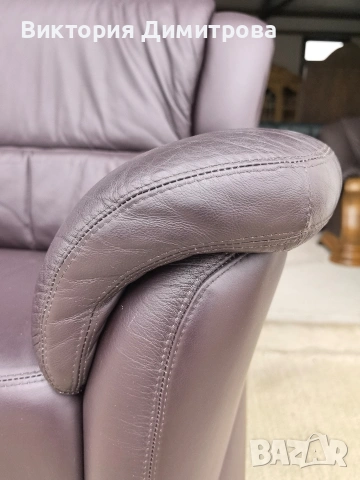 Кожен диван триместен, снимка 3 - Дивани и мека мебел - 53851730
