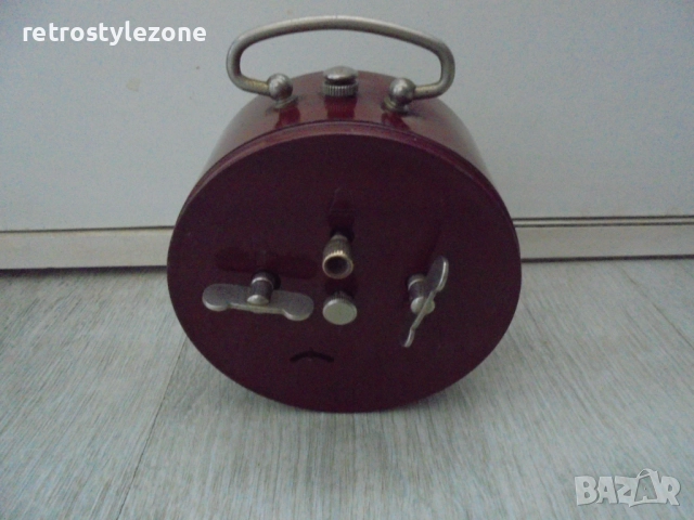 № 8302 Стар механичен часовник / будилник , снимка 4 - Антикварни и старинни предмети - 51967570