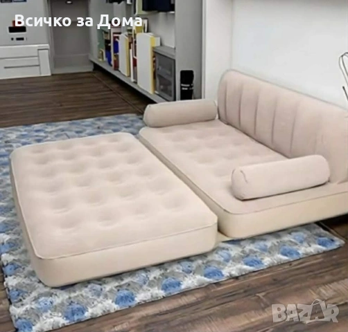 Двоен надуваем матрак с разтегателен диван за спане, снимка 2 - Матраци - 53145813