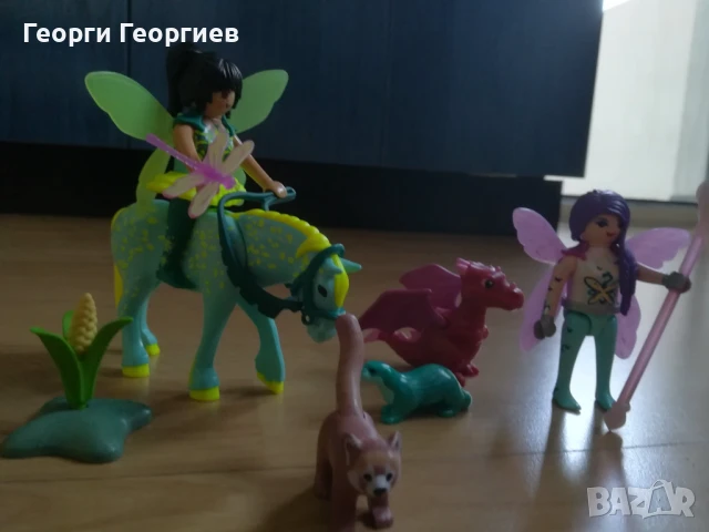 Playmobil, 4 комплекта Еднорог, Кон, Драконче, щъркели и Феи, снимка 7 - Образователни игри - 51230256